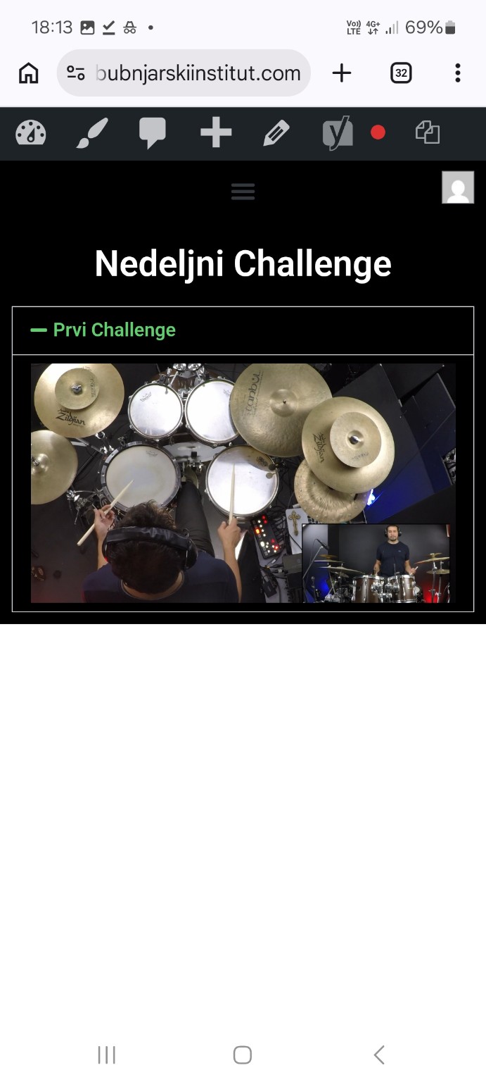 Nedeljni Drum Challenge u Summer Reset programu