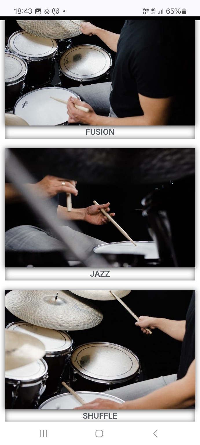 Kursevi fusion, jazz i shuffle