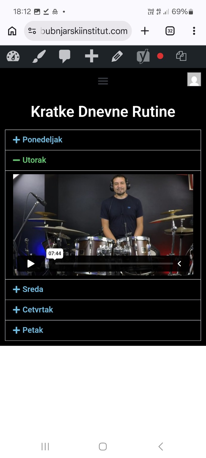 Kratke dnevne rutine od ponedeljka do petka